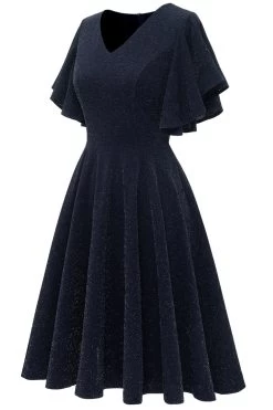 Glitter Zwarte Casual Feestjurk -Jurken Korting Winkel 0dda54127326bdf0bcafee25e67a741b