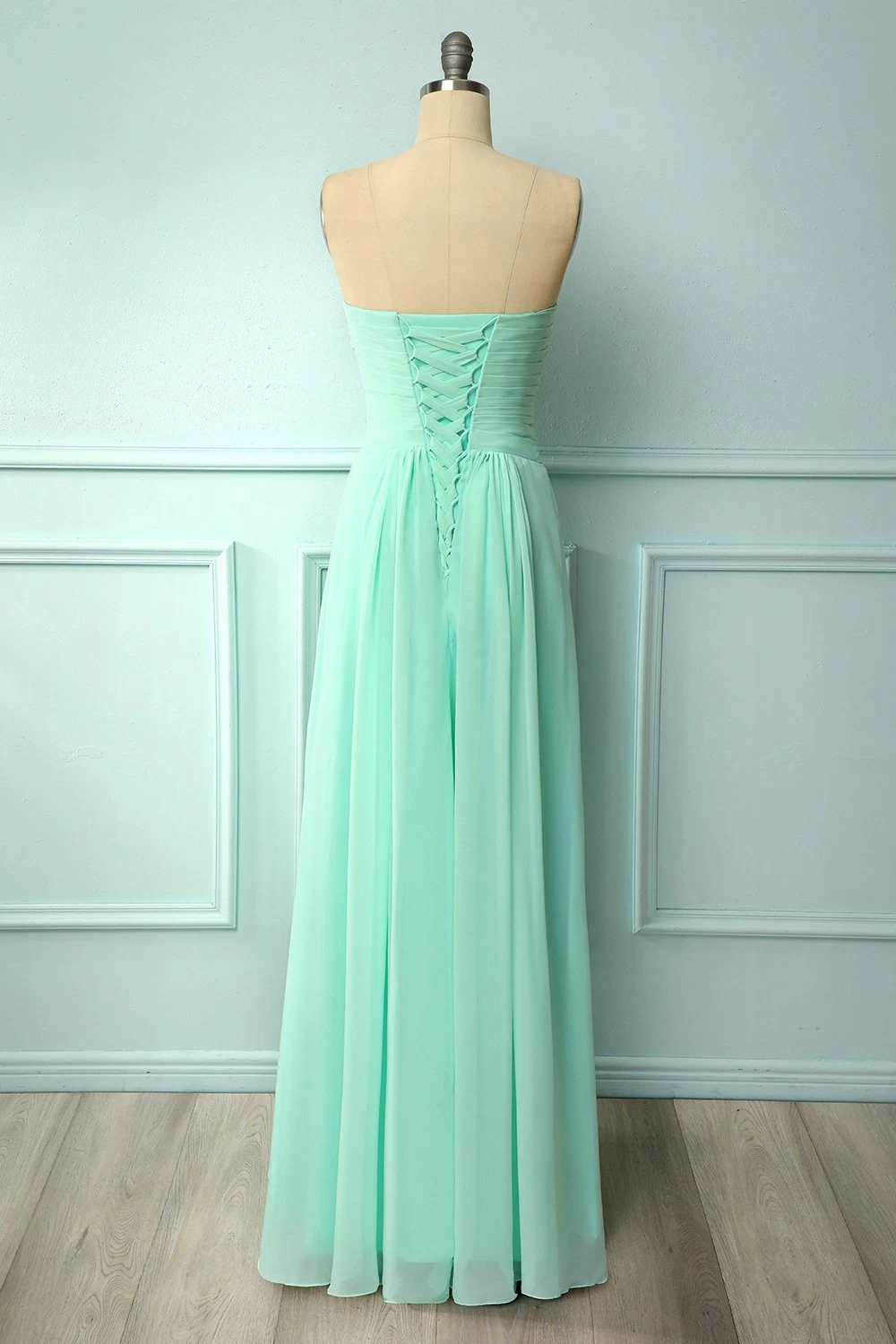 Lange Bruidsmeisjes Jurk 4 Lange Bruidsmeisjes Jurk - Afbeelding 2