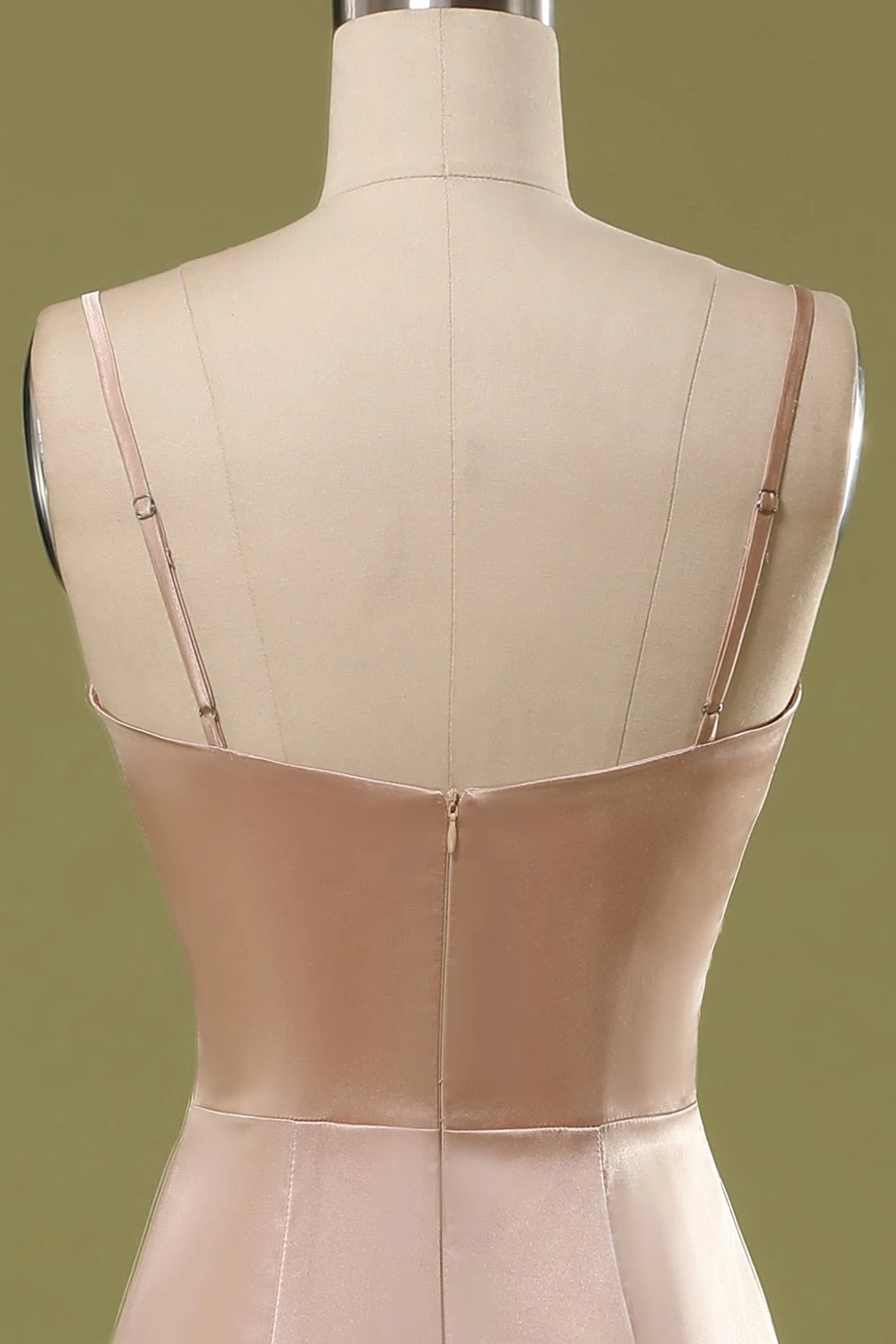 Stoffig Roze Satijnen Jurk 8 Stoffig Roze Satijnen Jurk - Afbeelding 6