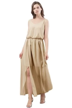 V Hals Blush Bruidsmeisje Jurk Met Split Front -Jurken Korting Winkel 2021061216595860c4778e4c4d6