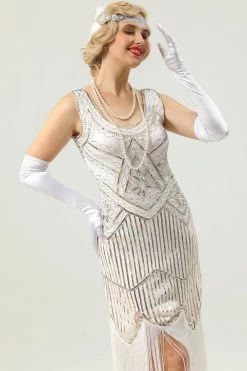 1920 Retro Pailletten Franje Jurk -Jurken Korting Winkel 2021062410363060d3efaee4120