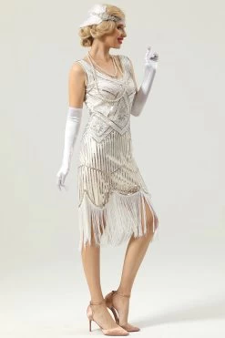 1920 Retro Pailletten Franje Jurk -Jurken Korting Winkel 2021062410363160d3efaf0dca7