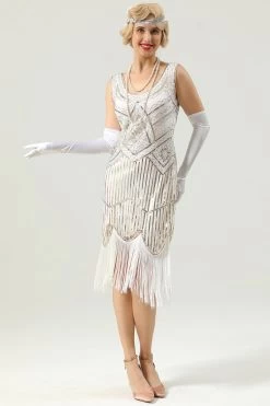 1920 Retro Pailletten Franje Jurk -Jurken Korting Winkel 2021062410363160d3efaf0e344