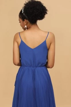 A Line Spaghetti Straps Royal Blue Thee Lengte Bruidsmeisje Jurk -Jurken Korting Winkel 28009031 20 6