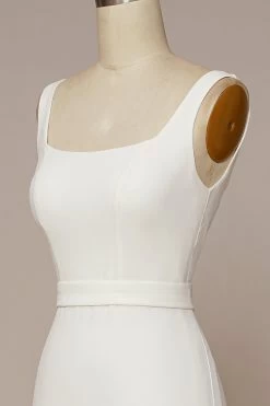 Zeemeermin Vierkante Hals Trouwjurk -Jurken Korting Winkel 9055686471d7b62fb9dda31e345302ec