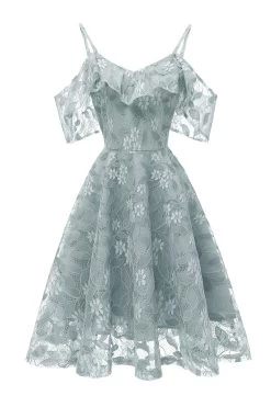 A Lijn Off The Shoulder Blush Kanten Jurk -Jurken Korting Winkel CGLLY30555 20Light 20Green 20 1 386388e3 1efa 490b 9360 8a394bd2582a