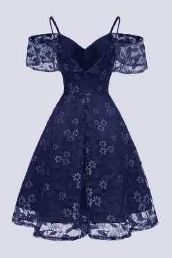 A Lijn Off The Shoulder Blush Kanten Jurk -Jurken Korting Winkel CGLLY30555 20Navy 20 3 7f64c336 9876 41f2 974f 6f9a2c3895b9