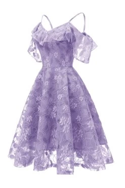 A Lijn Off The Shoulder Blush Kanten Jurk -Jurken Korting Winkel CGLLY30555 20Purple 20 2 fa8578bc 04ae 4272 9012 8c270ab3f053