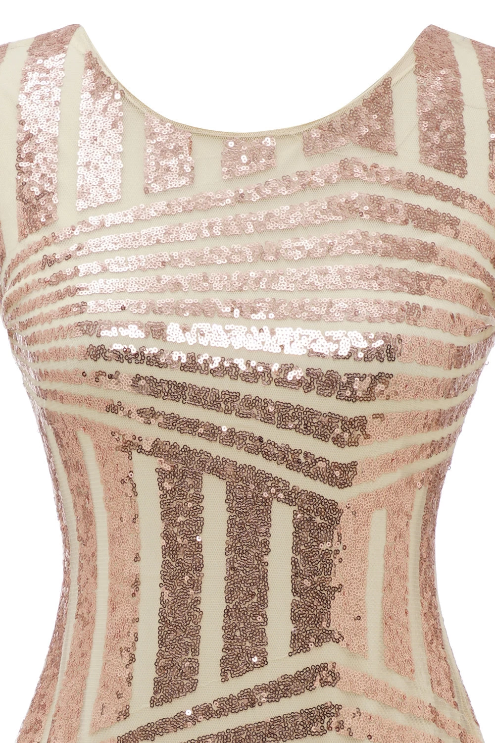 Blush Ronde Hals 1920s Flapper Jurk 7 Blush Ronde Hals 1920s Flapper Jurk - Afbeelding 5