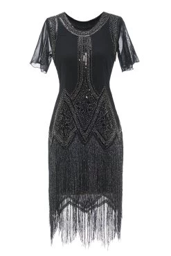 Luxe Pailletten Kralen Fringe Jaren 1920 Jurk