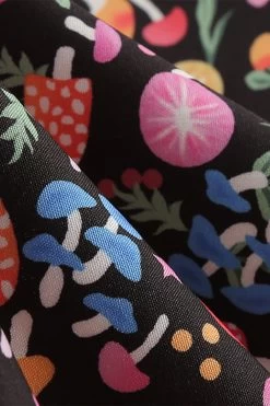 Groene Bladeren Bedrukt Vintage Jaren 1950 Jurk 19 Groene Bladeren Bedrukt Vintage Jaren 1950 Jurk -Jurken Korting Winkel CGZL221337 Black Floral 4