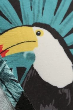 Groene Bladeren Bedrukt Vintage Jaren 1950 Jurk 14 Groene Bladeren Bedrukt Vintage Jaren 1950 Jurk -Jurken Korting Winkel CGZL221337 Black bird 4