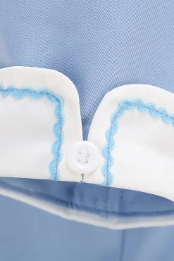 Lichtblauwe Jaren 1950 Vintage Jurk Met Mouwen -Jurken Korting Winkel CGZL221816 Blue 5