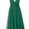 Eenvoudige Diepe V-hals Groene Feestjurk -Jurken Korting Winkel CGZL2218891 Green 1 first
