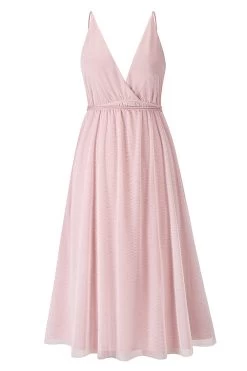 Eenvoudige Diepe V-hals Groene Feestjurk -Jurken Korting Winkel CGZL2218891 Pink 1 first