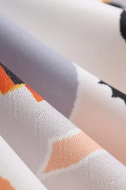 V-hals Bedrukte Halloween Jurk Met Riem 11 V-hals Bedrukte Halloween Jurk Met Riem -Jurken Korting Winkel CGZL2218948 Orange 5