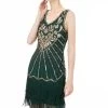 Groene Pailletten Franjes Jaren 1920 Jurk 2 Groene Pailletten Franjes Jaren 1920 Jurk -Jurken Korting Winkel CGZL2218987 Green Golden 1 first