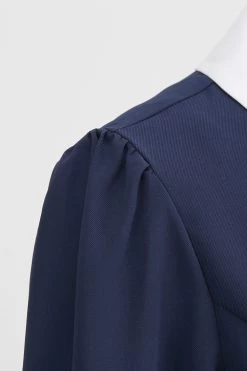 Jewel Neck Navy Jaren 1950 Jurk Met Bowknot -Jurken Korting Winkel CGZL231020 Navy 6