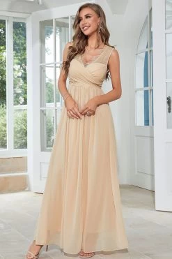 Abrikoos Chiffon Lange Bruiloft Gast Jurk Met Kant -Jurken Korting Winkel CGZL231273 Apricot 1 first 10 04 2023 3c3de46a ba68 4d38 8256 a363909800fc