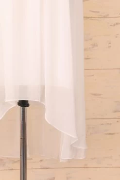 Witte Appliqués Jurk -Jurken Korting Winkel DP3A7731