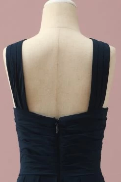 Navy Halter A-Line Mouwloze Junior Bruidsmeisje Jurk -Jurken Korting Winkel PPHGHT135DarkNavy 5