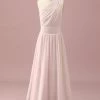 Lichtroze Chiffon One Shoulder Junior Bruidsmeisjesjurk -Jurken Korting Winkel PPHGHT138 Light Pink 1