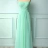 Lange Bruidsmeisjes Jurk -Jurken Korting Winkel Simple Mint A Line Sweetheart Ruched Long Chiffon Bridesmaid Dress