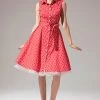 Mouwloze Polka Dot Jaren 1950 Jurk -Jurken Korting Winkel YYHX200165 20 first