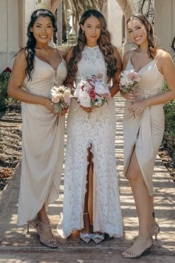 Ivory Open Rug Boho Lace Trouwjurk -Jurken Korting Winkel YYLH20486 Ivory 3