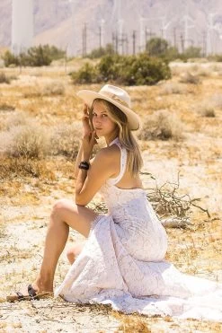 Ivory Open Rug Boho Lace Trouwjurk -Jurken Korting Winkel YYLH20486 Ivory 5