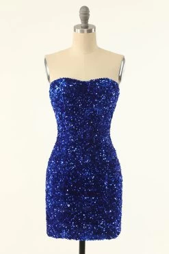 Zwarte Pailletten Bodycon Cocktail Jurk -Jurken Korting Winkel YYZL247 Royal Blue 1 first 2707a37c fa5c 4f20 a792 b1b3095801ad