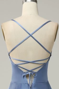 Grijs Blauw Halter A Line Lange Bruidsmeisje Jurk -Jurken Korting Winkel YYZL577 20Grey 20Blue 6