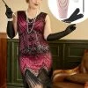 Fuchsia Pailletten 1920s Plus Size Jurk Met 20s Accessoires Set -Jurken Korting Winkel YYZLHB230097 1 first ea633f17 4067 4c6f 94d3 49dc33b6b7fd