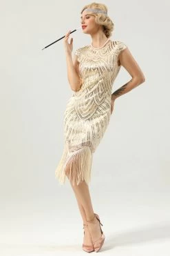 Rode Gatsby Glitter Fringe 1920s Flapper Jurk 22 Rode Gatsby Glitter Fringe 1920s Flapper Jurk -Jurken Korting Winkel ZPKAV005 Champagne 3 first 216e95c4 7ad7 46f2 ac08 38053ed59a78