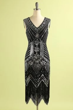 Royal Blue Glitter Fringe Gatsby 1920s Flapper Jurk -Jurken Korting Winkel ZPKAV035black silver c63b83d7 440d 4cf7 baf0 990e35029eb9