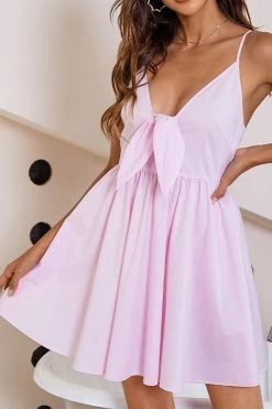 Roze Spaghettibandjes Cocktail Jurk -Jurken Korting Winkel ZPKCGLH20942 2