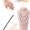 Champagne Jaren 1920 Accessoires Vijf Stuks Sets -Jurken Korting Winkel ZPKCGZL21177 Nude 1 first