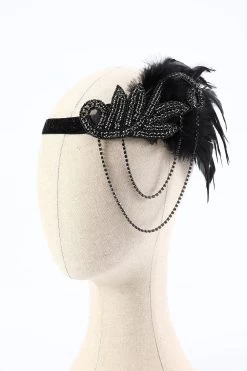 Jaren 1920 Flapper Zwarte Accessoires Set -Jurken Korting Winkel ZPKCGZL21180 Black 2
