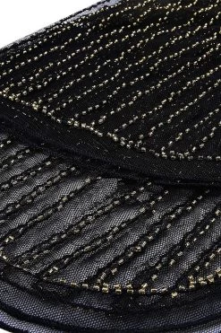 V Hals Zwart Jaren 1920 Flapper Jurk -Jurken Korting Winkel ZPKCGZL21270 Black 6