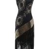 Zwarte Fringe Pailletten Gatsby Jurk 1 Zwarte Fringe Pailletten Gatsby Jurk -Jurken Korting Winkel ZPKCGZL21279 BlackGolden 1 first