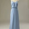 Spaghetti Bandjes Grijs Blauw Lang Bruidsmeisje Jurk 1 Spaghetti Bandjes Grijs Blauw Lang Bruidsmeisje Jurk -Jurken Korting Winkel ZPKYYZL071 Grey Blue 1 first