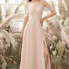 Roze Off Schouder Een Lijn Bridesmaid Dress