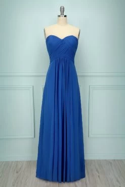 Lange Bruidsmeisjes Jurk 20 Lange Bruidsmeisjes Jurk -Jurken Korting Winkel blue ruffle long dress 228563 588ca851 b5df 4969 898f 8a16ec88380f